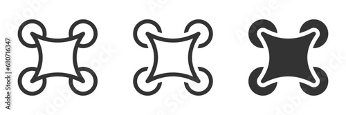 Fpv drone icon. Vector illustration