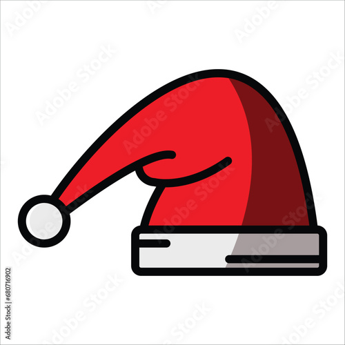 christmas hat icon vector design template