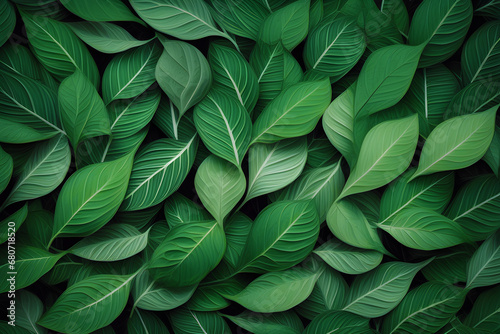tropical leaves texture abstract nature leaf green texture generative ai