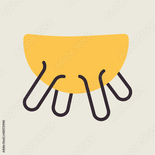 Cow udder vector icon. Dairy product sign
