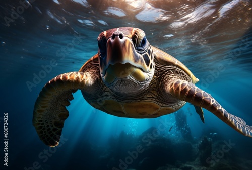 a sea turtle swimming underwater on a boat or other vessel the naturalistic bird portraits focus on raw vulnerability