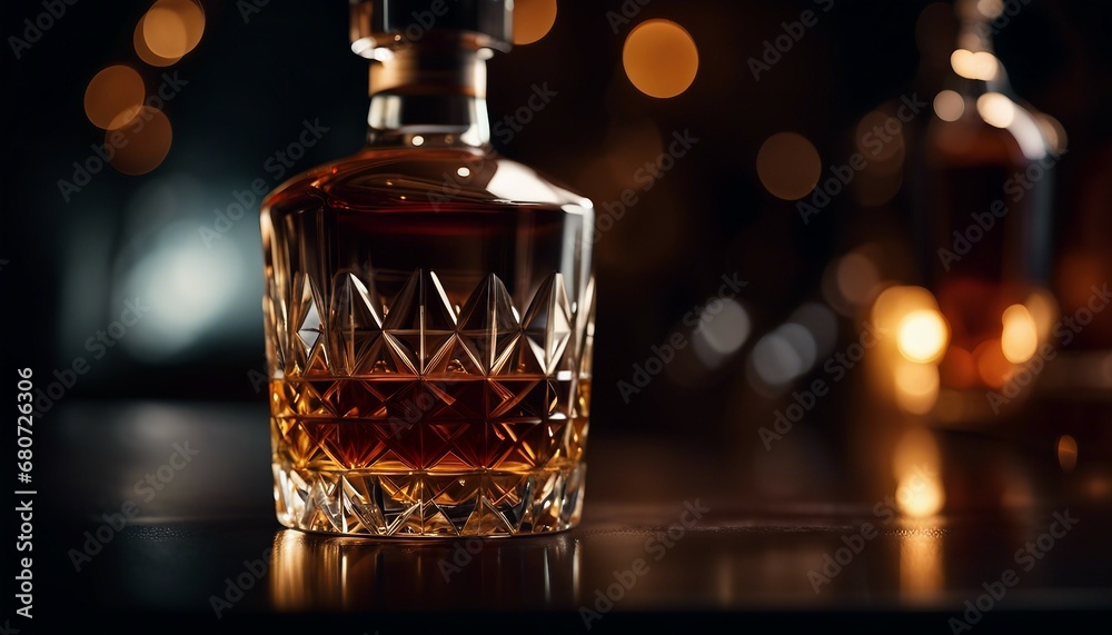 Whiskey drink, alcohol at the bar Whiskey drink, alcohol at the bar