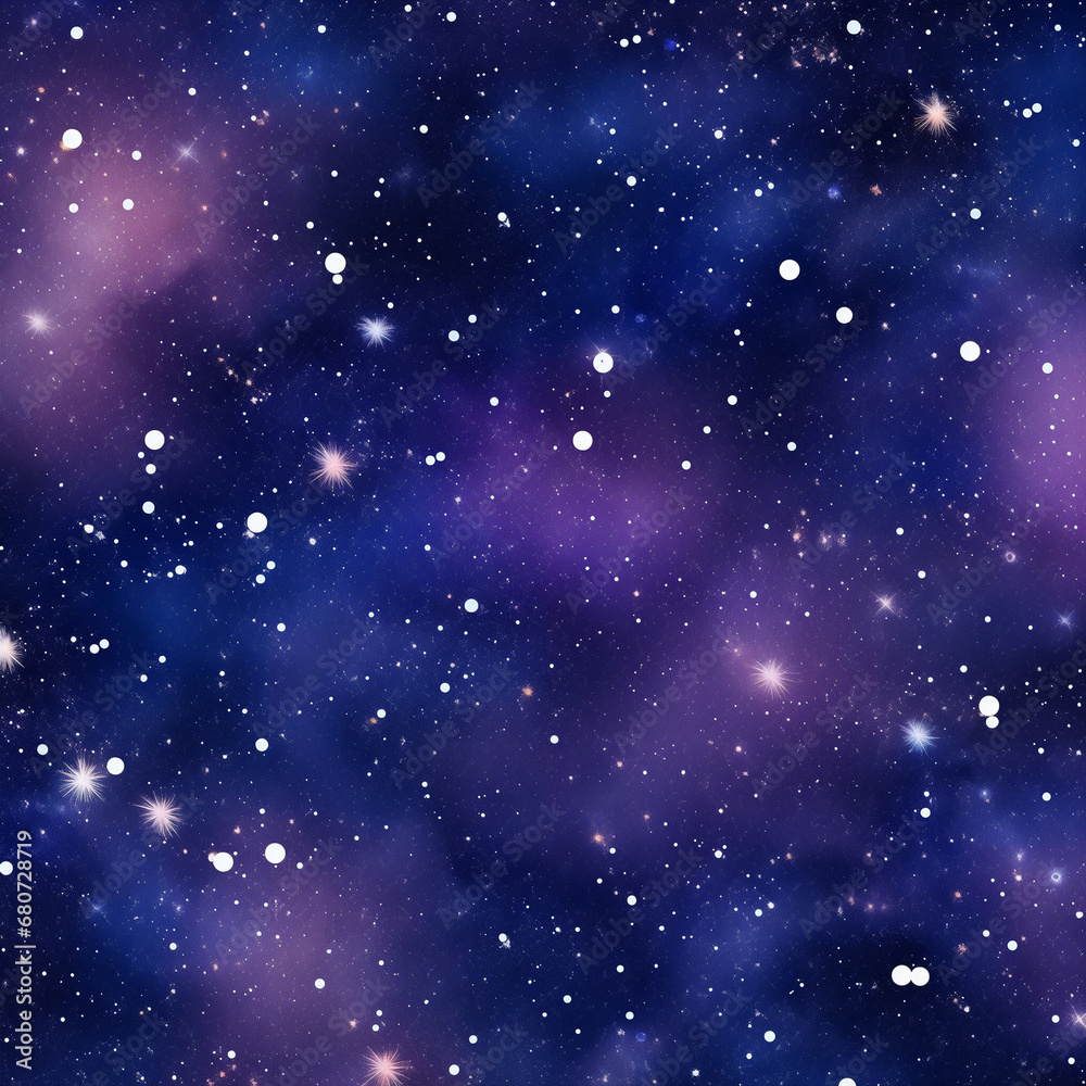Obraz premium Starry cosmic sky. Space background created with Generative Ai technology