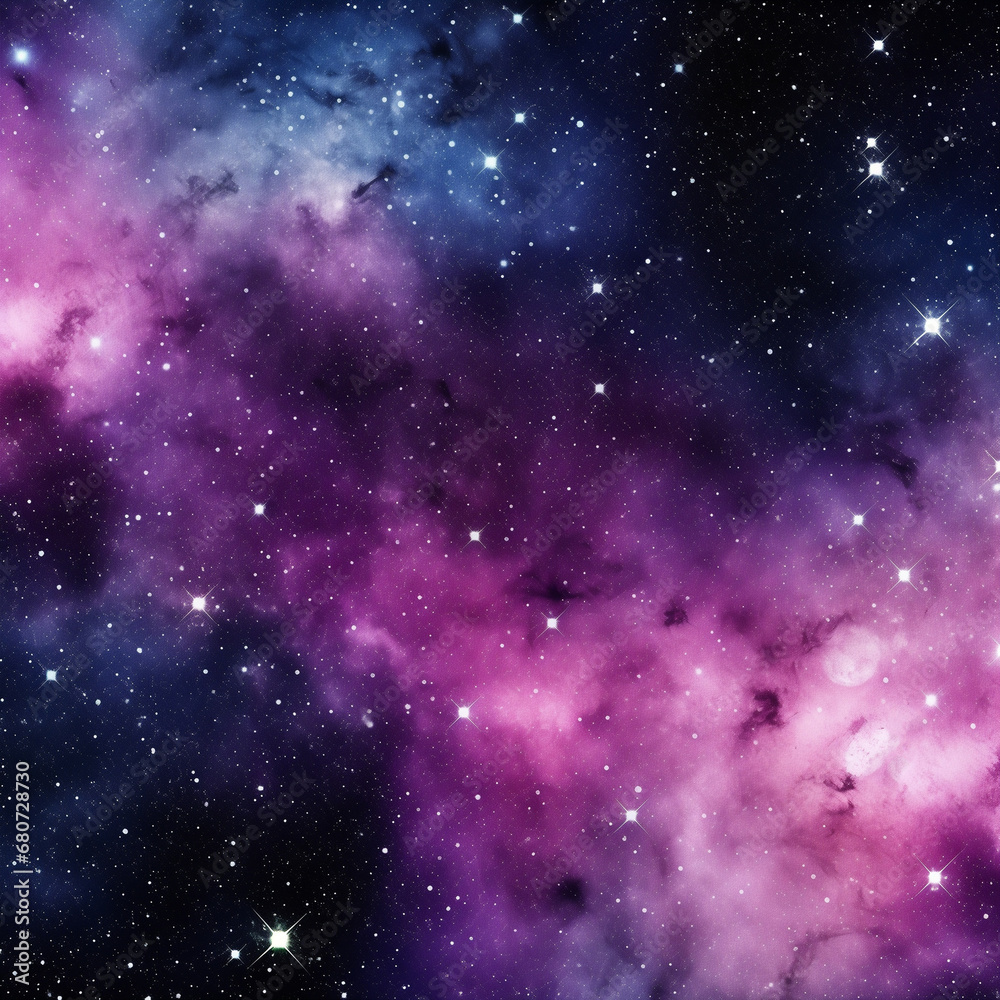 Obraz premium Starry cosmic sky. Space background created with Generative Ai technology