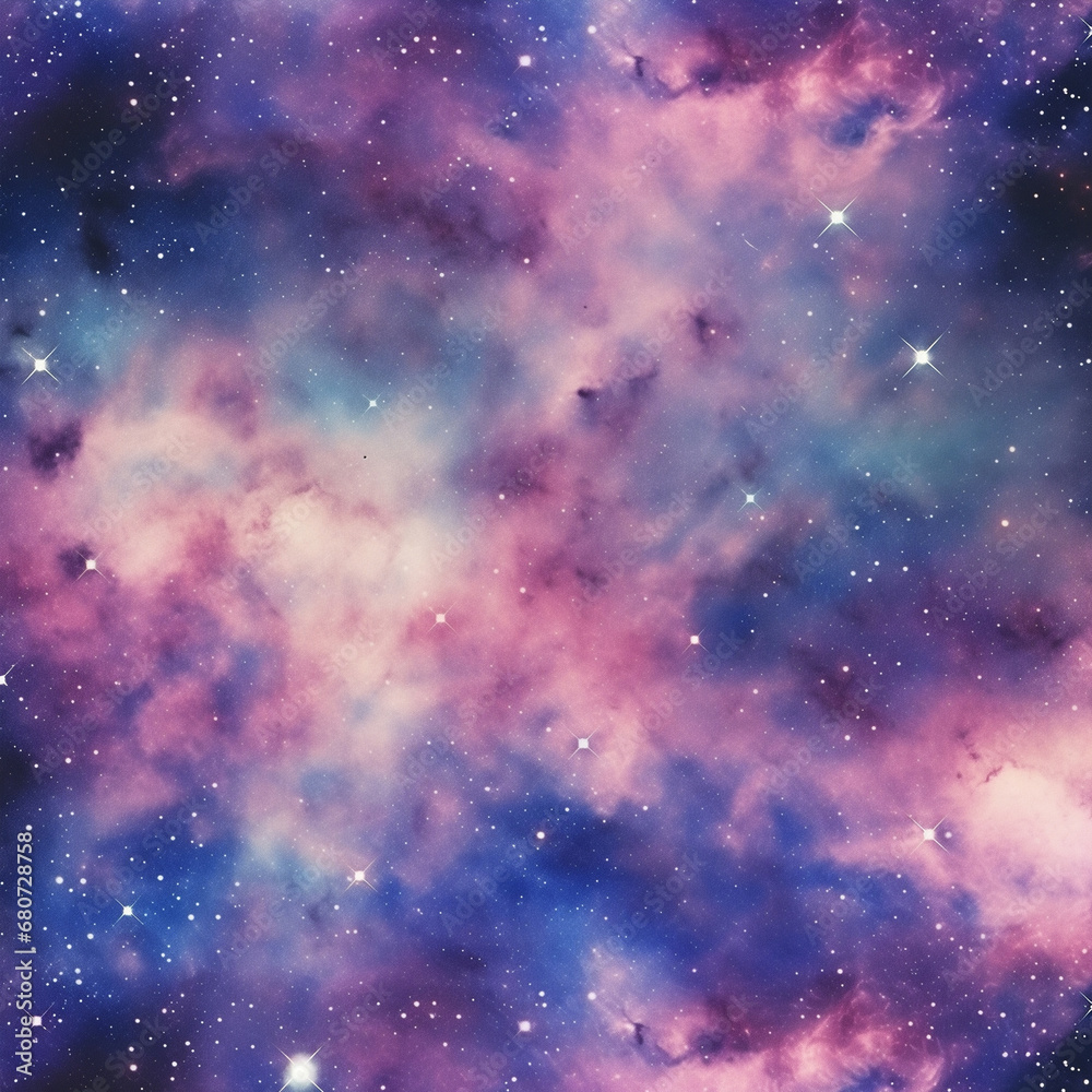 Starry cosmic sky. Space background created with Generative Ai technology