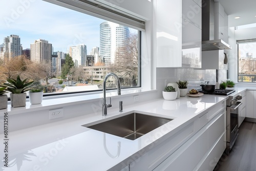 Simplicity in White: Kitchen Elegance