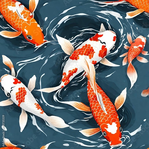 koi fish in water