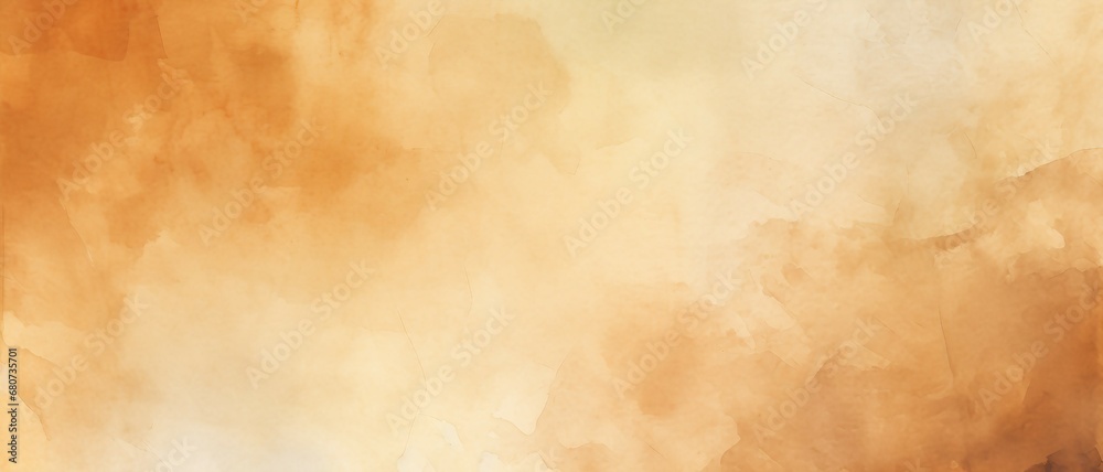 brown Watercolor Wash Paper texture background,a paper texture with the soft elegance of watercolor washes, can be used for printed materials like brochures, flyers, business cards.