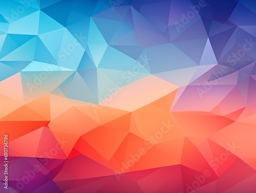 polygonal abstract purple and orange polygonal background  dark pink and light azure  masculine neo-cubism  smokey background