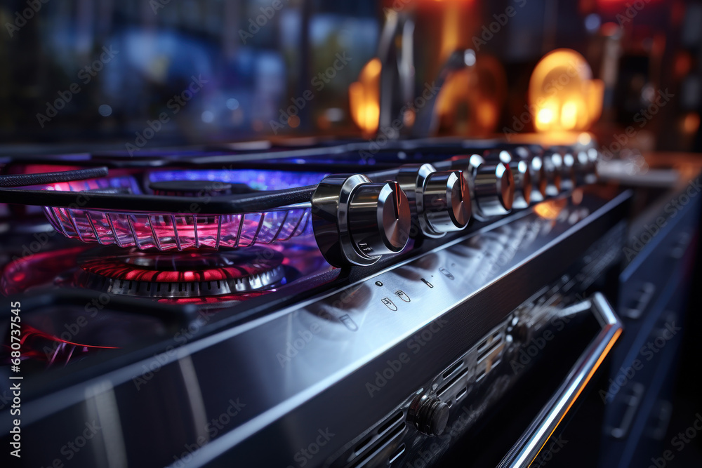 The luster of stainless steel appliances after a thorough cleaning, embodying the pursuit of cleanliness and hygiene in the kitchen. Concept of kitchen appliance care. Generative Ai. The luster of stainless steel appliances after a thorough cleaning, embodying the pursuit of cleanliness and hygiene in the kitchen. Concept of kitchen appliance care. Generative Ai.