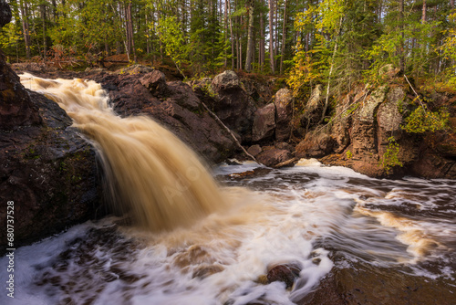 Amnicon Upper Falls - A Scenic Waterfall Landscape photo