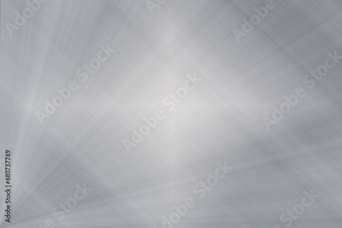 Abstract geometric metal background with white and gray gradient lines photo