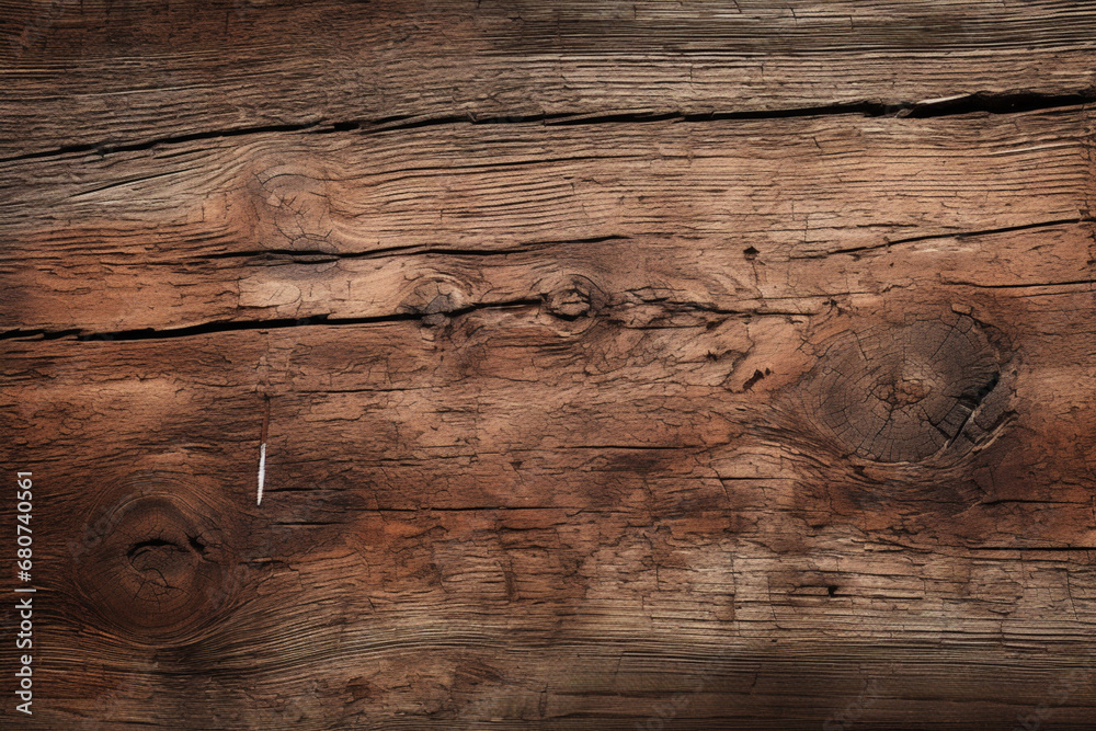 木材の茶色の壁の板パネルのテクスチャの背景画像　timber wood brown wall plank panel texture background　Generative AI - obrazy, fototapety, plakaty 