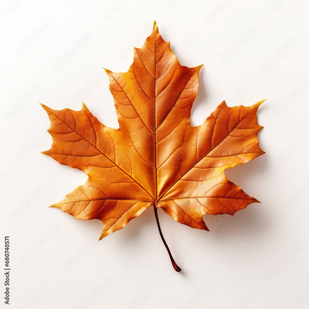 Autumn maple leaf isolated on white background Autumn maple leaf isolated on white background