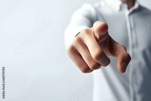 Men s hands showing gestures On a white background with AI generator