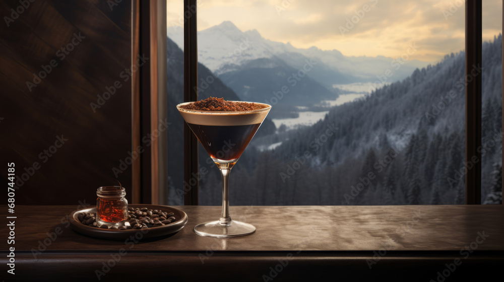 Espresso Martini, A coffeeflavored cocktail that combines vodka