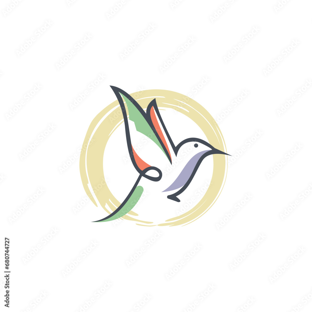 Abstract bird art. Abstract aesthetic background scenery. Mid-century modern minimalism. Simple illustration. Editable lines Abstract bird art. Abstract aesthetic background scenery. Mid-century modern minimalism. Simple illustration. Editable lines