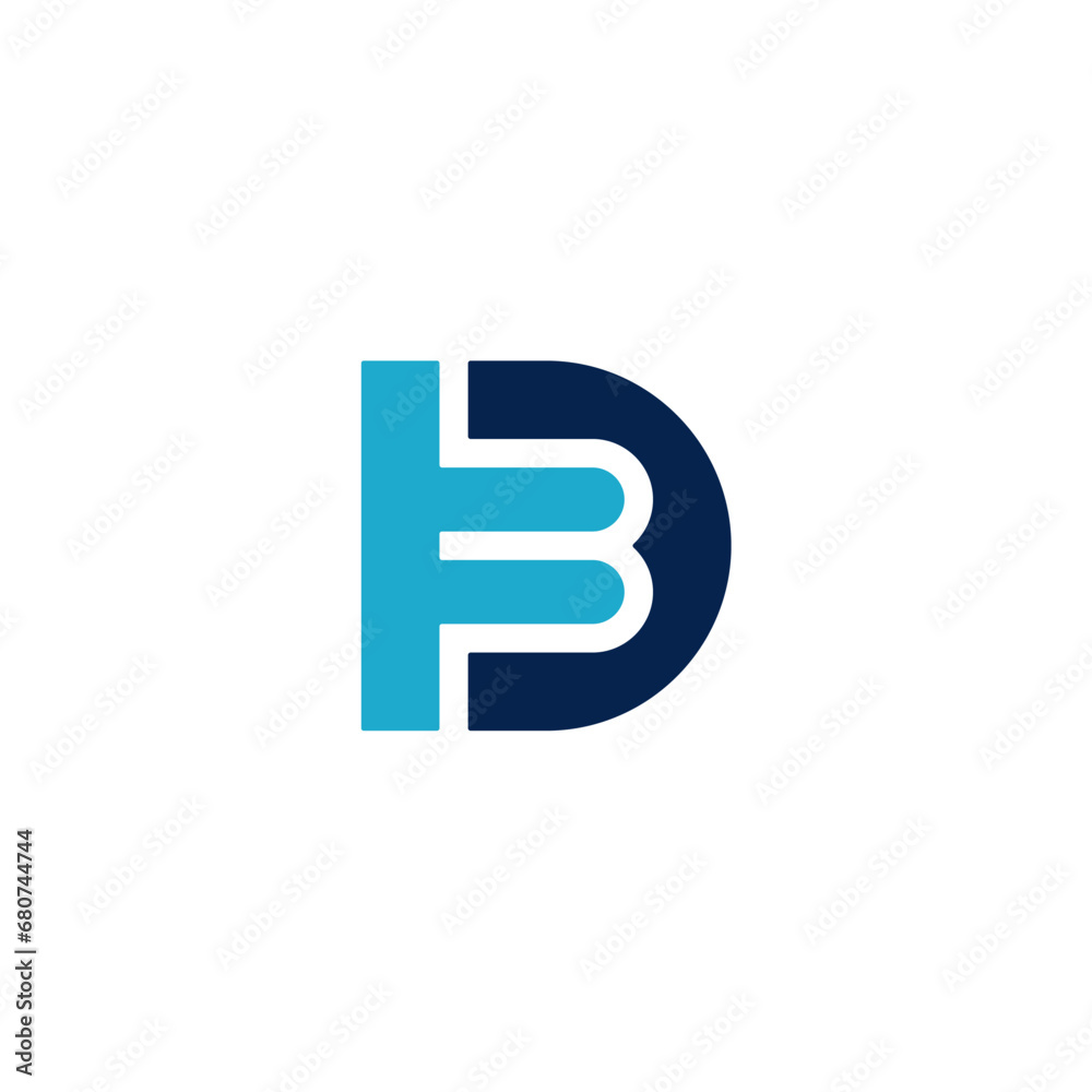 DB BD letter logo monogram lettermark vector icon DB BD letter logo monogram lettermark vector icon