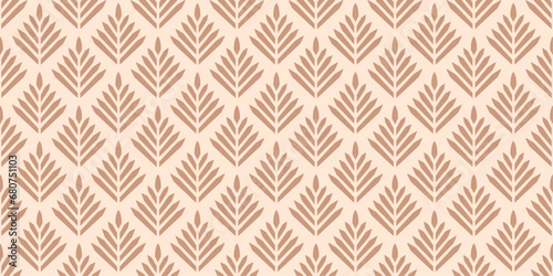 Luxury seamless pattern with palm leaves. Modern stylish floral background. Vector illustration. suitable for interior design, wallpaper and fabric