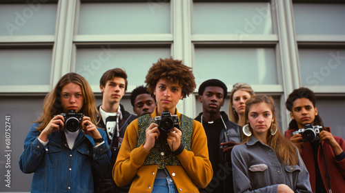 photo of a group of poetry and photography students