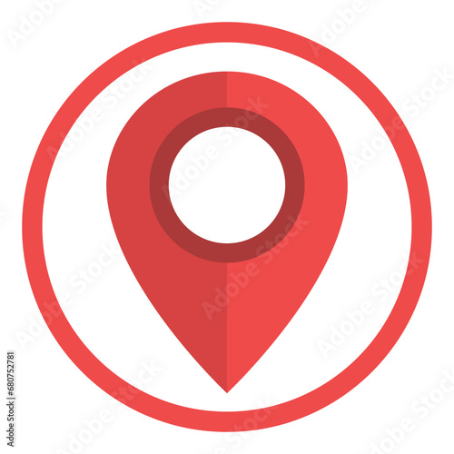 Location icon vector flat design style. Free Download Location icon vector flat design style. - GFXLoad
