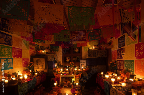 The traditional structure in Mexico is honored when creating a Day of the Dead altar