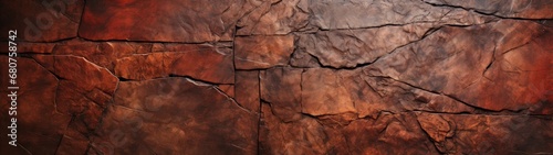 Textured Brown Rock Wall with Depth and Rust-like Color