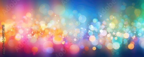 Colorful bright bokeh, abstract background