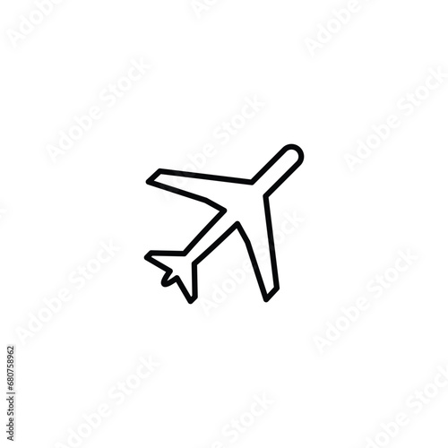 airplane icon, air plane sign vector
