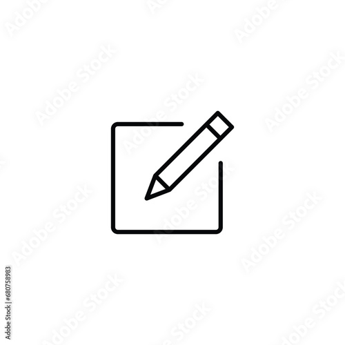 edit icon, edit sign vector for web