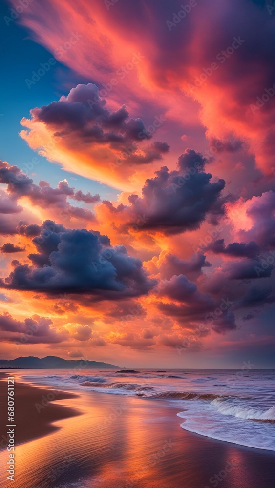 Colourful clouds