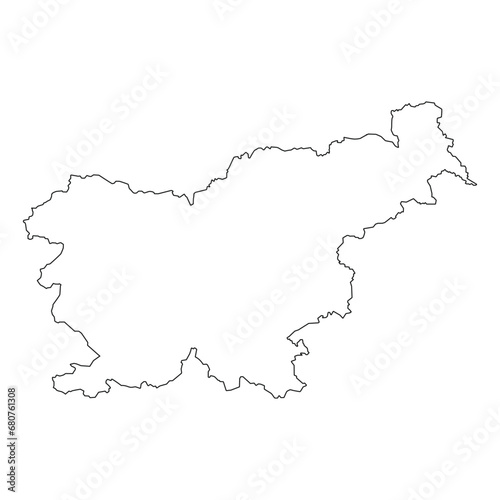 slovenia map icon vector