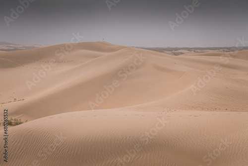 Sand dunes in the Gobi Desert in Inner Mongolia  China