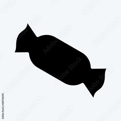 Icon Candy. suitable for Halloween symbol. glyph style. simple design editable. design template vector. simple illustration