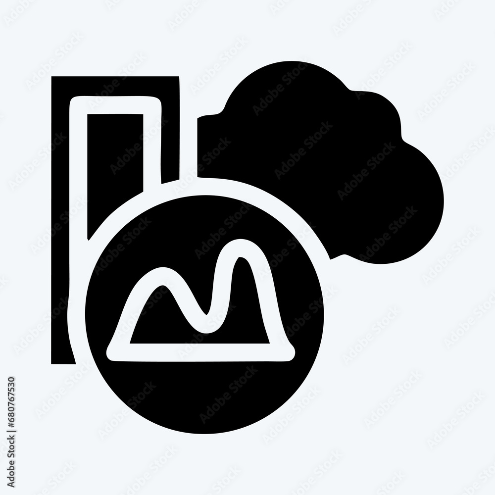 Icon Database Analysis. suitable for education symbol. glyph style. simple design editable. design template vector. simple illustration Icon Database Analysis. suitable for education symbol. glyph style. simple design editable. design template vector. simple illustration