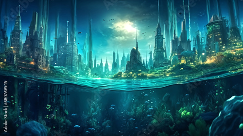 Underwater City Landscape