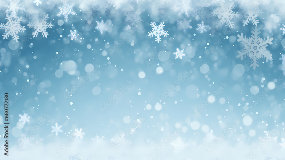 Christmas snowflake background, Christmas and holiday decoration material, PPT background