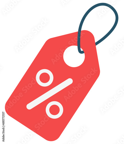 Discount offer sale price tag icon vector.