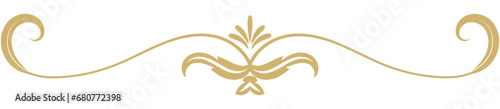 Gentle vintage lines rich gold color simple decoration for eco friendly packaging.