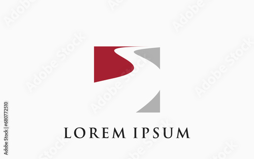 river house logo vector icon illustration