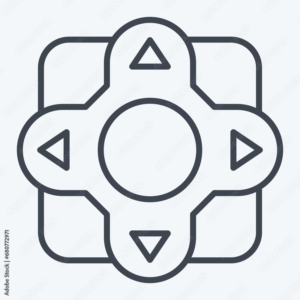 Icon Remote Control. related to Air Conditioning symbol. line style. simple design editable. simple illustration Icon Remote Control. related to Air Conditioning symbol. line style. simple design editable. simple illustration