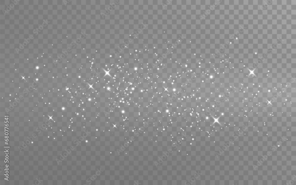 © Vegorus - Glitter silver. Christmas white dust. Magic silver stars for poster or brochure. Xmas shiny particles. Sparkling fantasy effect. Glitter wave for greeting card. Vector illustration © Vegorus - Glitter silver. Christmas white dust. Magic silver stars for poster or brochure. Xmas shiny particles. Sparkling fantasy effect. Glitter wave for greeting card. Vector illustration