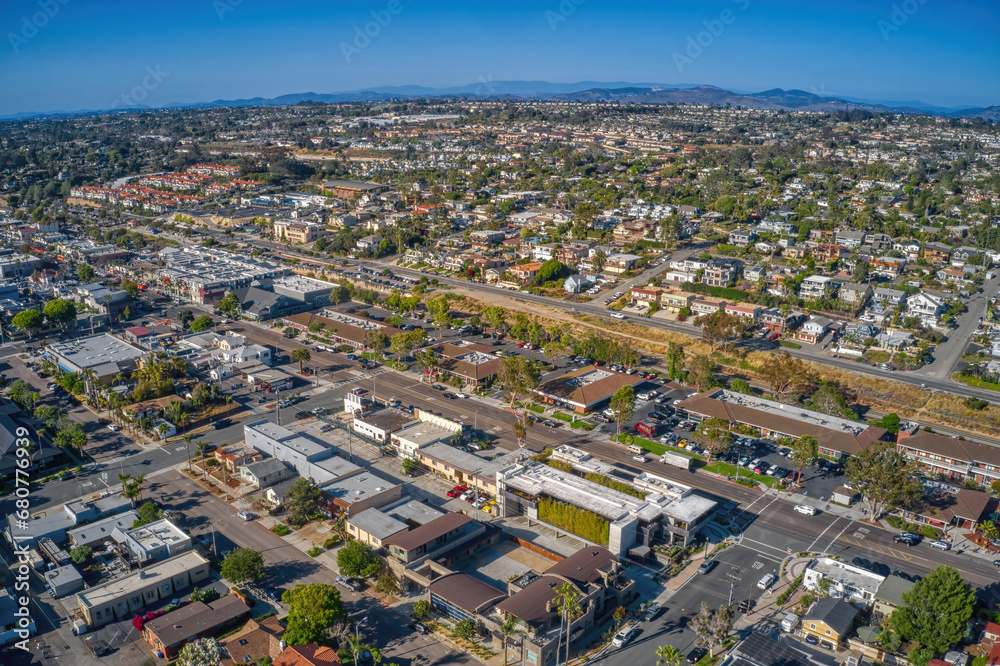 Aerial View of Encinitas, California
