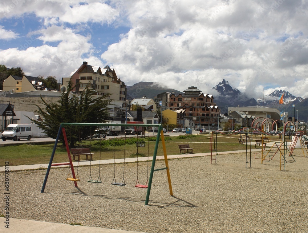 Fototapeta premium playground in the Ushuaia 