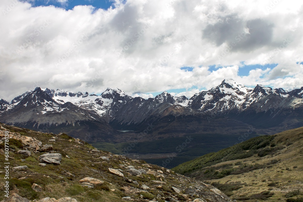 landscape in the southern Argentian mountains landscape in the southern Argentian mountains
