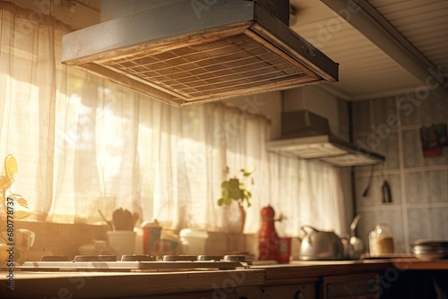 Dirty ventilation in kitchen  photo