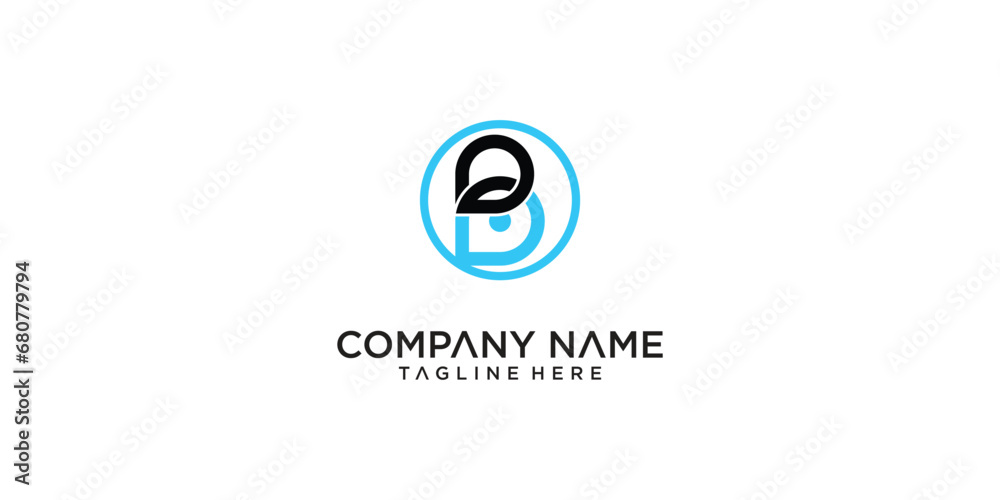 Obraz premium Creative letter B logo template design with modern concept| premium vector