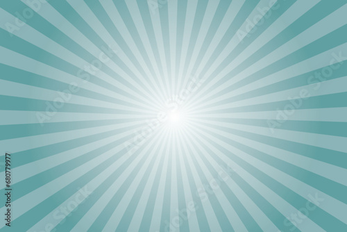 Cadet blue sunlight horizontal background. Starburst background. Sun beam ray sunburst pattern background. Retro bright backdrop. starburst wallpaper. Circus poster.