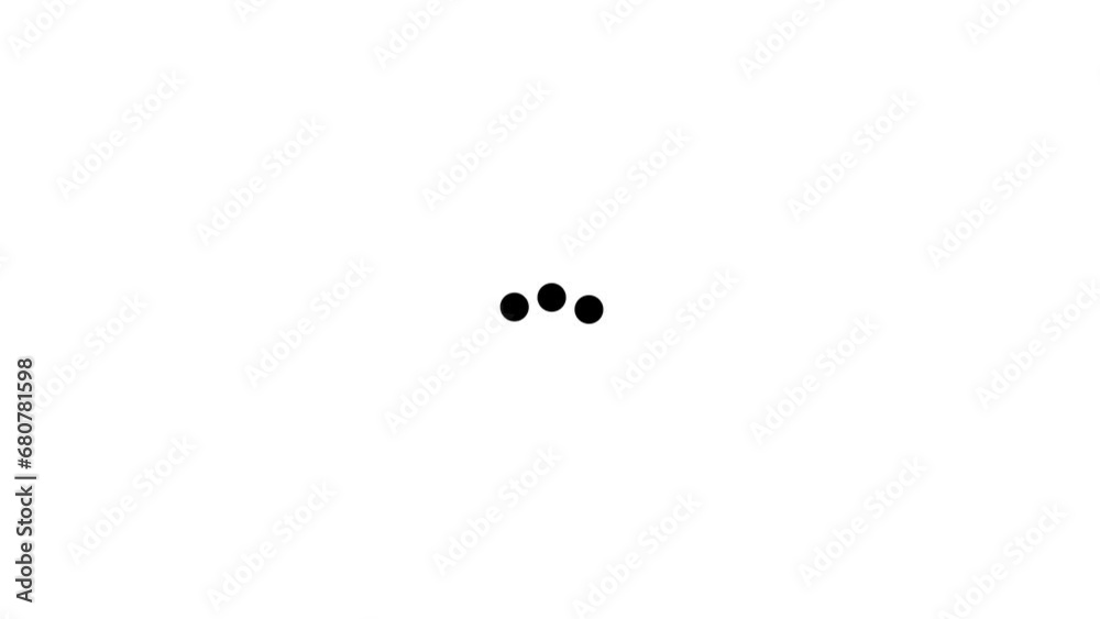3 Looping dots looping animation isolated on white background. k1_1984 3 Looping dots looping animation isolated on white background. k1_1984