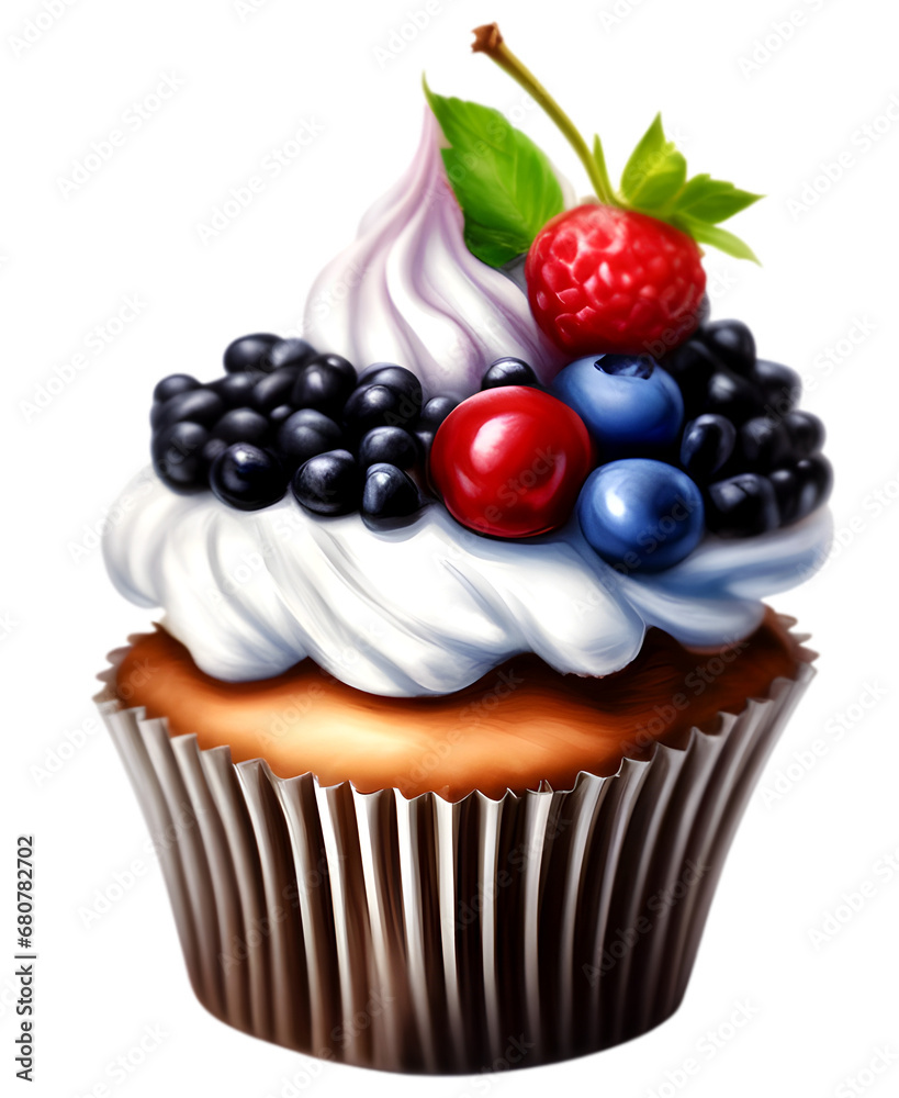 A Chocolate brownie and cookie mashup cupcake A Chocolate brownie and cookie mashup cupcake